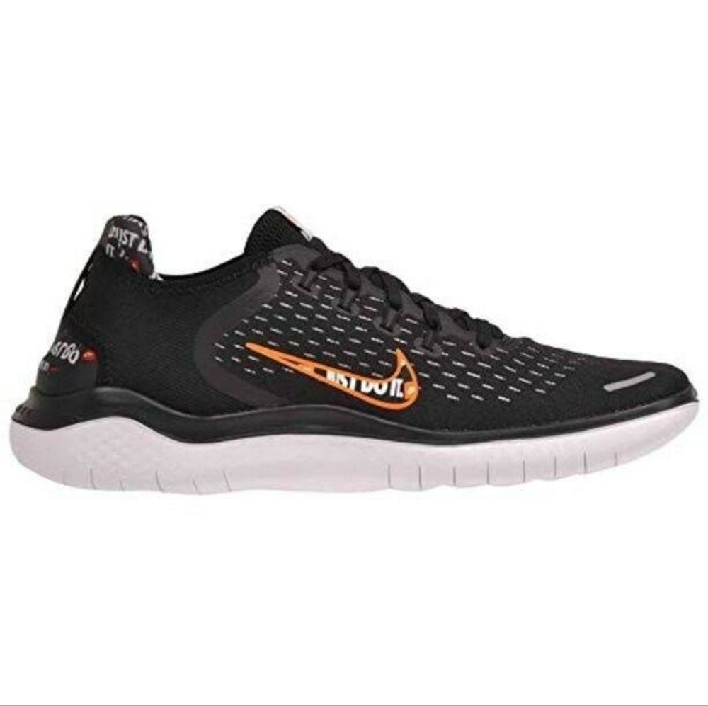 Nike Free RN 2018 Black/Orange Size 8